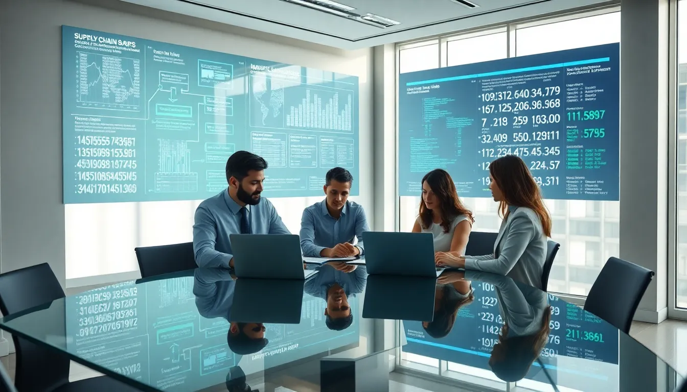 diverse team collaborating in a modern office setting.